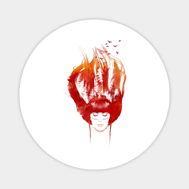 Burning Forest Magnet by astronaut